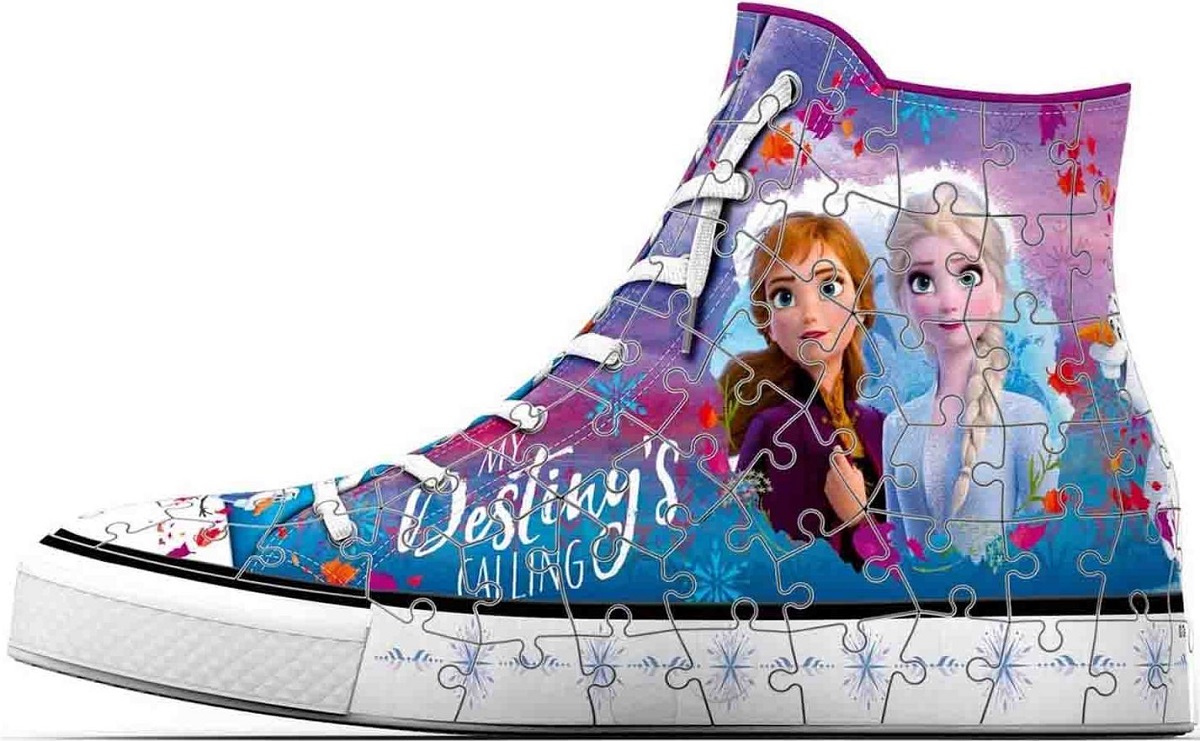 Puzzle 3D. Suport pixuri sneaker Frozen