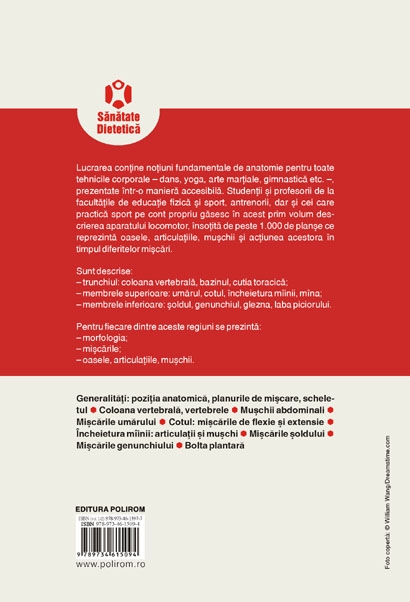 Coperta cărții 'Anatomie pentru miscare vol. 1: Introducere in analiza tehnicilor corporale - Blandine Calais-Germain'