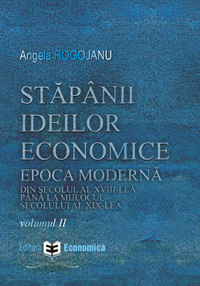 Coperta cărții 'Stapanii ideilor economice epoca moderna - Angela Rogojanu'