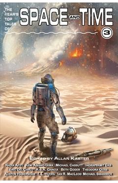 Coperta cărții 'The Year's Top Tales of Space and Time 3 - Nadia Afifi'
