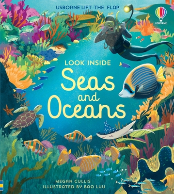 Coperta cărții 'Look Inside Seas and Oceans - Megan Cullis'