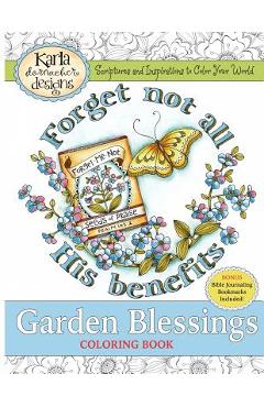 Coperta cărții 'Garden Blessings: Scriptures and Inspirations to Color Your World - Karla Dornacher'