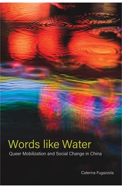 Coperta cărții 'Words Like Water: Queer Mobilization and Social Change in China - Caterina Fugazzola'