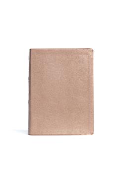 Coperta cărții 'CSB Study Bible, Rose Gold Leathertouch, Indexed - Csb Bibles By Holman'