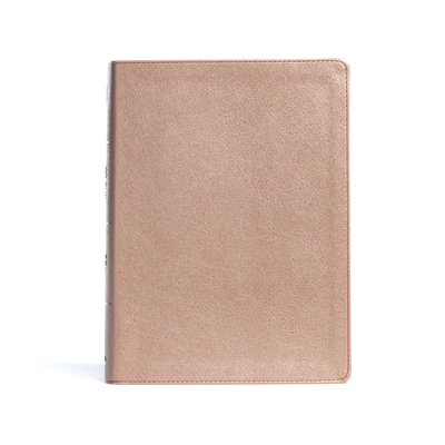 CSB Study Bible, Rose Gold Leathertouch, Indexed - Csb Bibles By Holman
