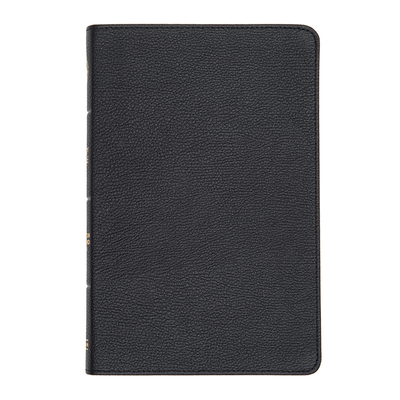 CSB Thinline Bible, Black Genuine Leather - Csb Bibles By Holman