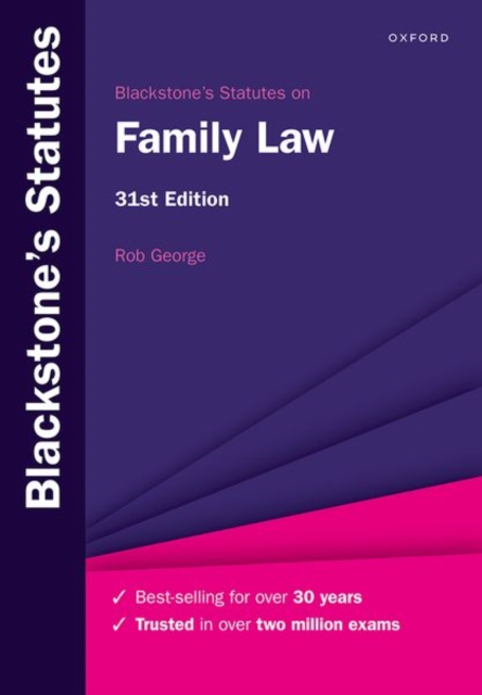 Blackstone's Statutes on Family Law - Rob George