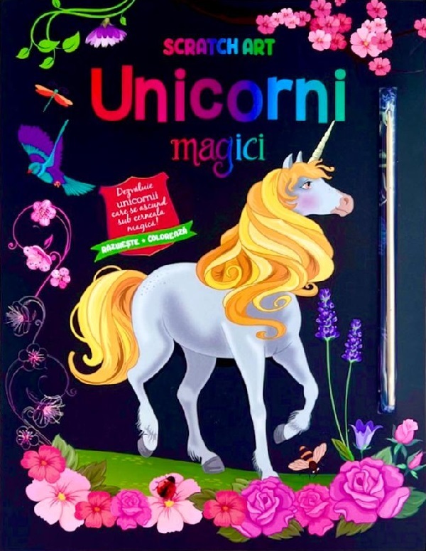 Unicorni magici. Scratch Art