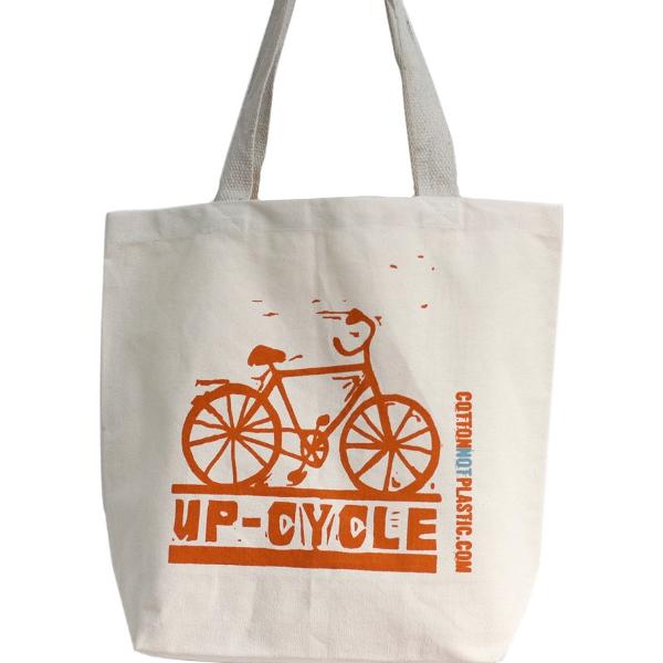 Sacosa bumbac Up-Cycle: Portocaliu