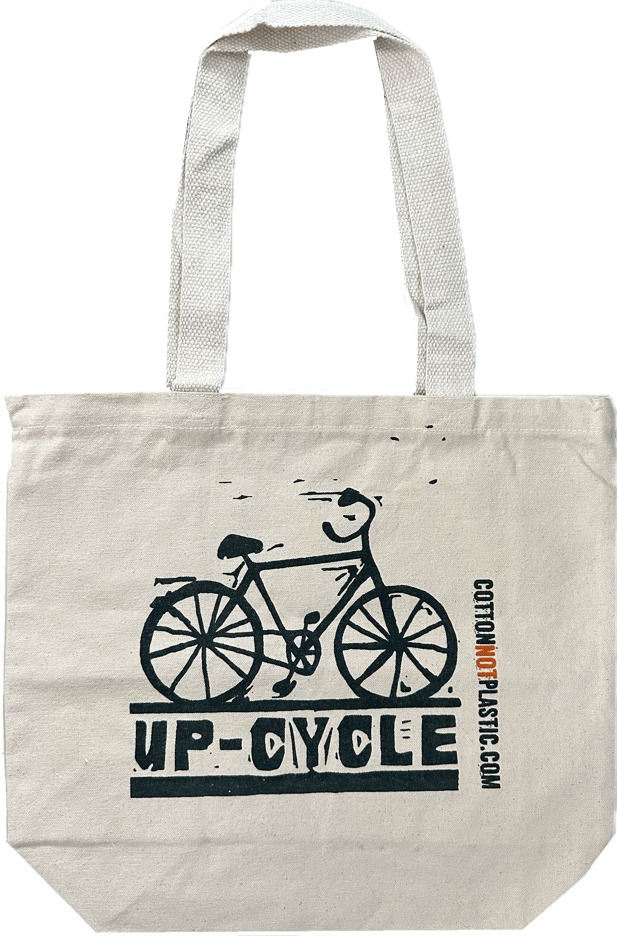 Sacosa bumbac Up-Cycle: Negru