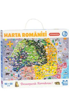 Imaginea produsului 'Puzzle 168 piese. Harta României'