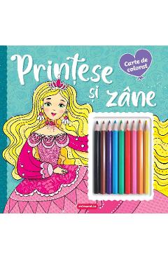 Printese si zane - Carte de colorat