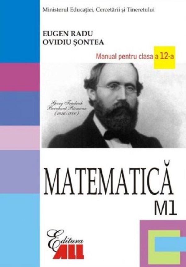 Matematica - Clasa 12 M1 - Manual - Eugen Radu, Ovidiu Sontea