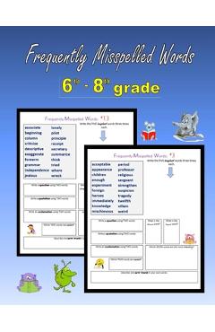 Coperta cărții 'Frequently Misspelled Words (6th grade - 8th grade) - C. Mahoney'