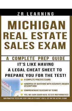 Coperta cărții 'Michigan Real Estate Sales Exam - Zr Learning Llc'