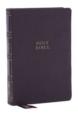 KJV Holy Bible: Compact Bible with 43,000 Center-Column Cross References, Gray Leathersoft W/ Thumb Indexing (Red Letter, Comfort Print, King James Ve - Thomas Nelson