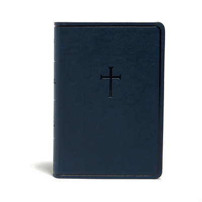 KJV Everyday Study Bible, Navy Cross Leathertouch - Holman Bible Publishers