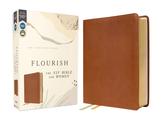 Flourish: The NIV Bible for Women, Leathersoft, Brown, Comfort Print - Livingstone Corporation