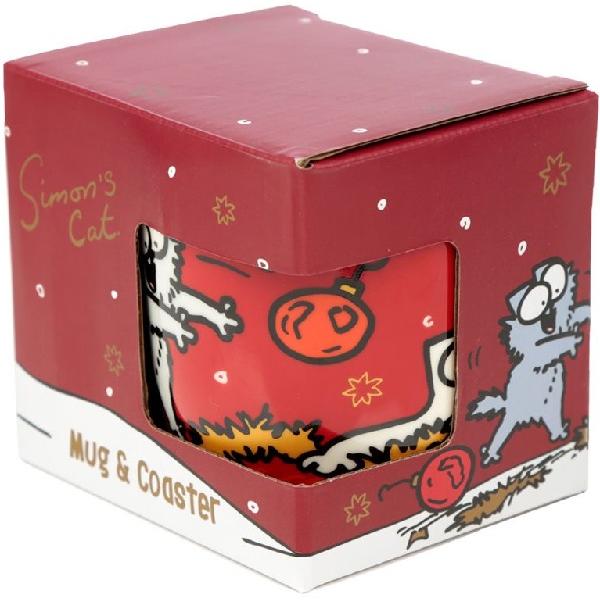 Cana + coaster: Simon's Cat. Christmas