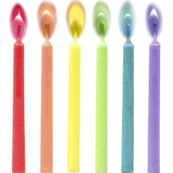 Set lumanari pentru tort. Party candles with coloured flames