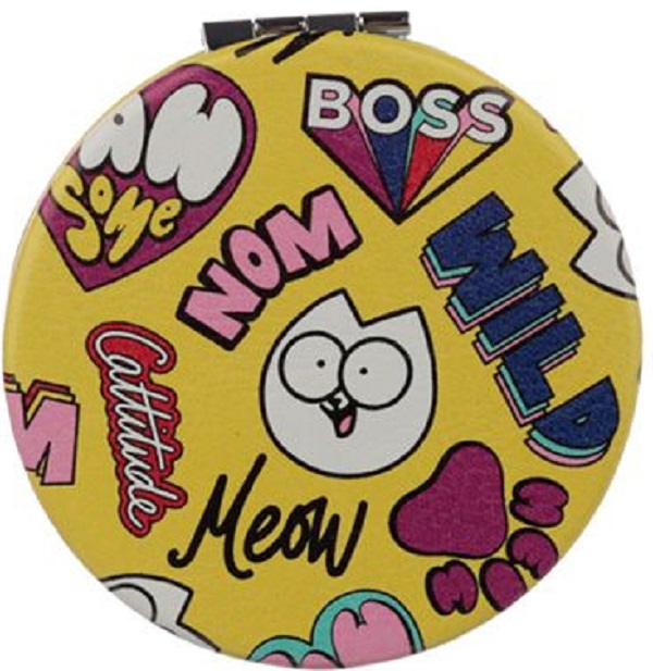 Oglinda compacta Simon's Cat: Galben