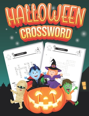 Halloween Crossword: Puzzles Book includes Solutions, Large Print - Alexis Douette