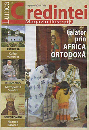 Coperta cărții 'Lumea Credintei - Septembrie 2009'