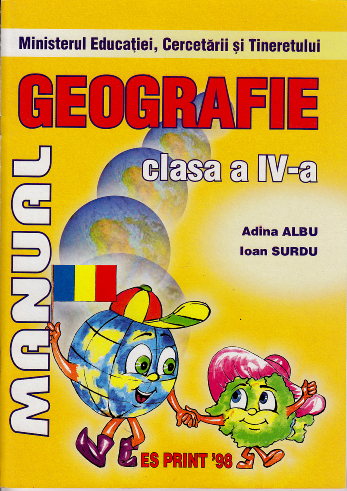 Coperta cărții 'Geografie Cls 4 - Adina Albu, Ioan Surdu'