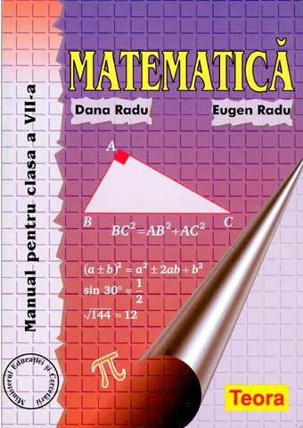 Manual matematica clasa 7 - Dana Radu, Eugen Radu
