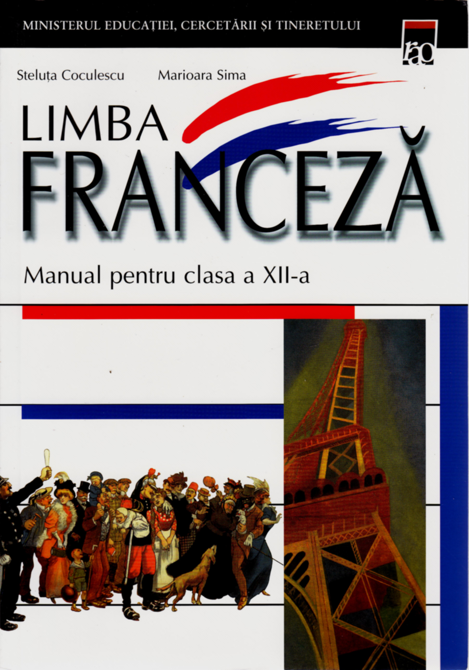 Coperta cărții 'Manual franceza clasa 12 L1 - Steluta Coculescu, Marioara Sima'