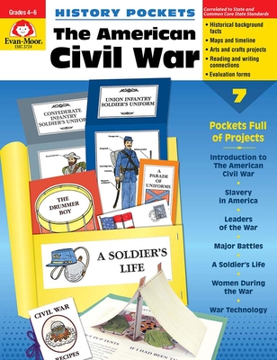 History Pockets: The American Civil War, Grade 4 - 6 Teacher Resource - Evan-moor Corporation