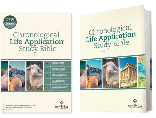 Coperta cărții 'NLT Chronological Life Application Study Bible, Second Edition (Hardcover) - Tyndale'