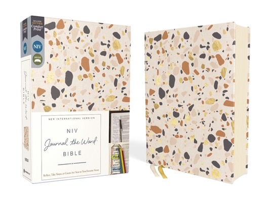 Niv, Journal the Word Bible (Perfect for Note-Taking), Cloth Over Board, Cream, Red Letter, Comfort Print: Reflect, Take Notes, or Create Art Next to - Zondervan