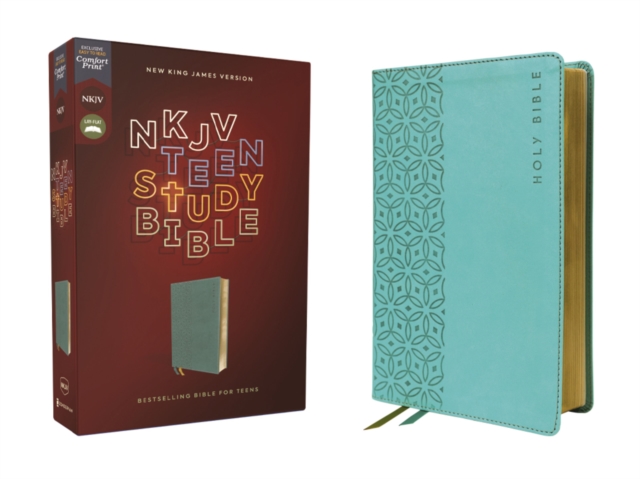 Nkjv, Teen Study Bible, Leathersoft, Teal, Comfort Print - Lawrence O. Richards