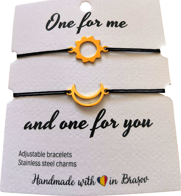 Set bratari: One For Me and One For You - Soarele si Luna