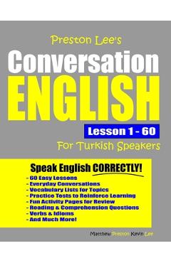Poza produsului Preston Lee's Conversation English For Turkish Speakers Lesson 1 - 60 - Matthew Preston