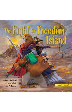 Coperta cărții 'The Fight for Freedom Island [With Envelope] - Trent Talbot'