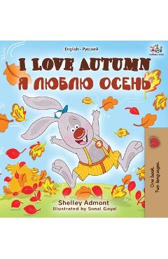Coperta cărții 'I Love Autumn (English Russian Bilingual Book) - Shelley Admont'