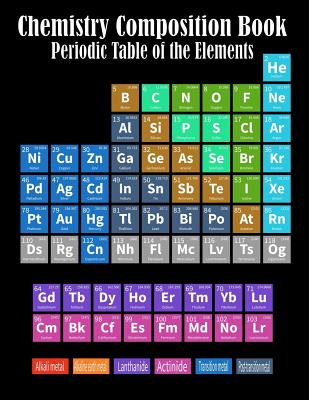 Chemistry Composition Book Periodic Table Of The Elements: College Ruled Paper 8.5 X 11, 110 pages Chemistry Class Elements Table on Matte Cover - Magic-fox Publishing