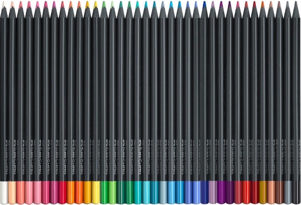 Creioane colorate 36 culori. Black Edition