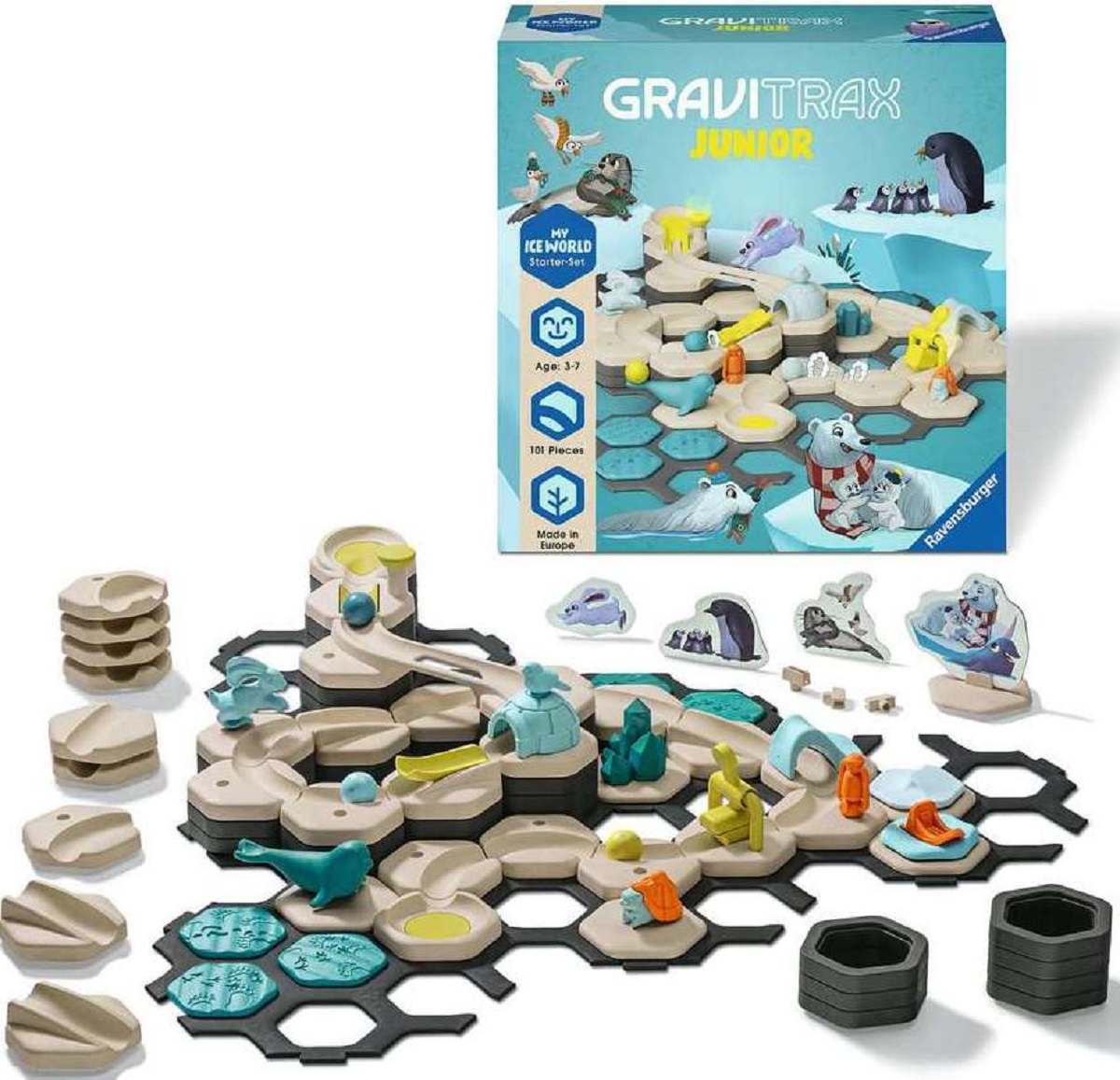 Joc de constructie: GraviTrax Junior. My Ice World