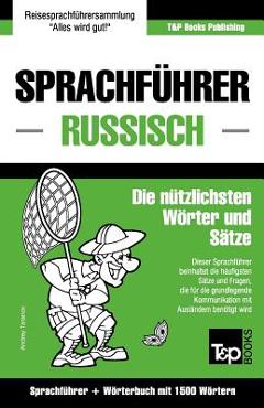 Coperta cărții 'Sprachführer Deutsch-Russisch und Kompaktwörterbuch mit 1500 Wörtern - Andrey Taranov'