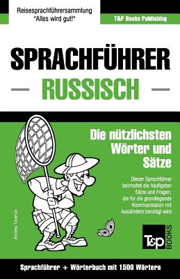 Coperta cărții 'Sprachführer Deutsch-Russisch und Kompaktwörterbuch mit 1500 Wörtern - Andrey Taranov'