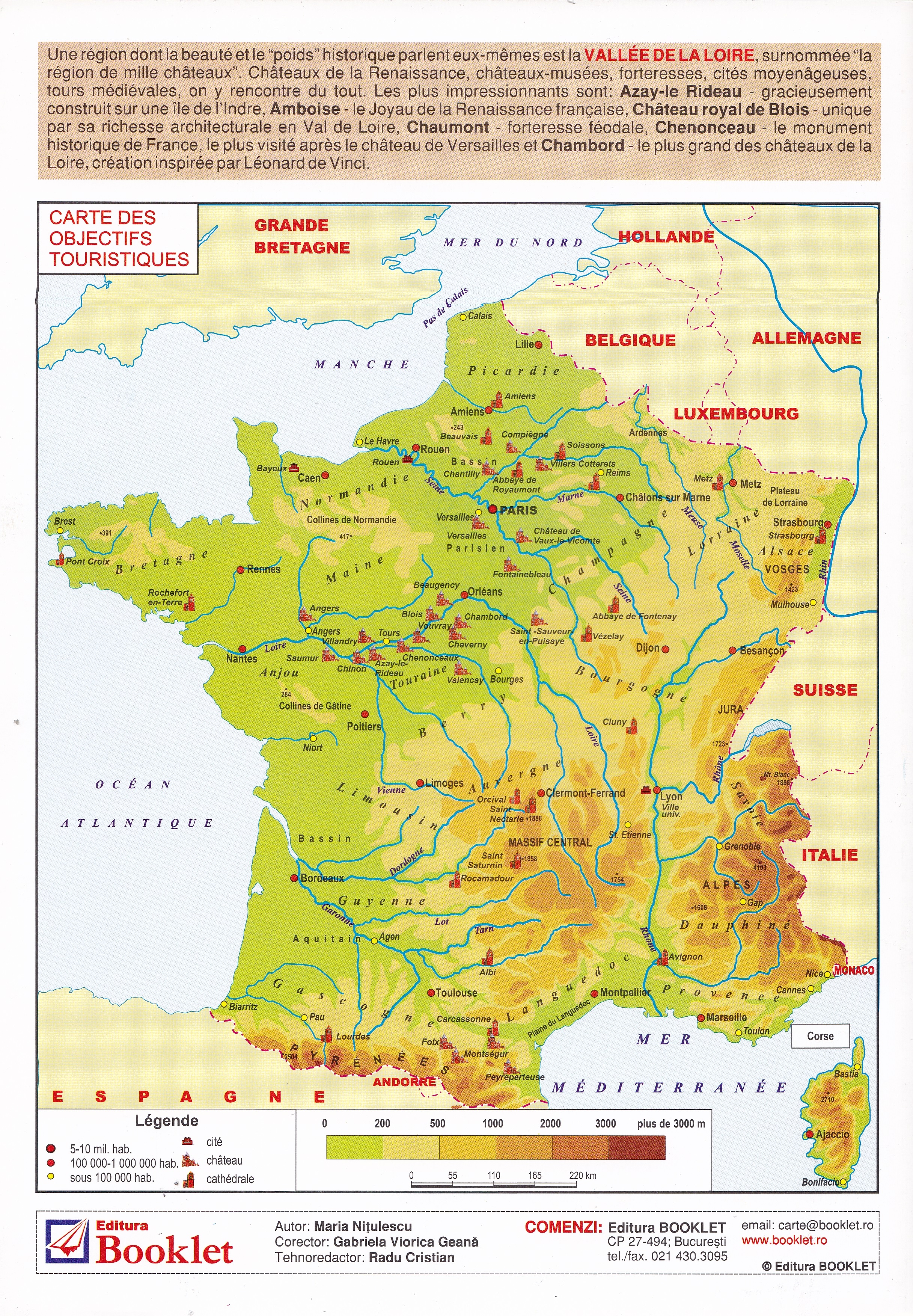 Coperta cărții 'La France. Carte physique'