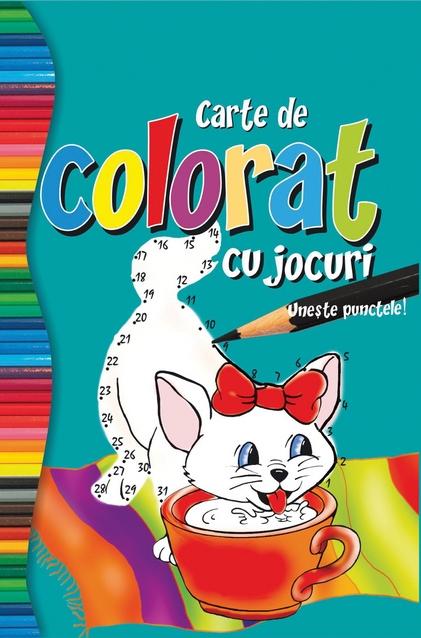 Carte de colorat cu jocuri