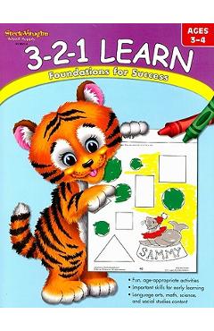 Coperta cărții '3-2-1 Learn Reproducible Ages 3-4 - Stckvagn'