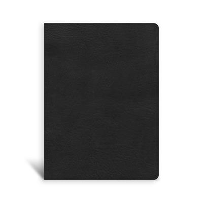 CSB Single-Column Wide-Margin Bible, Black Leathertouch - Csb Bibles By Holman