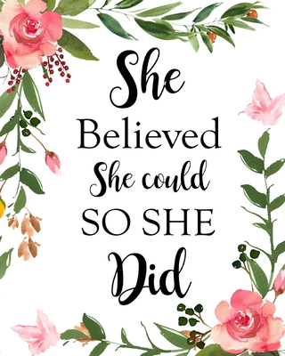 She Believed She Could So She Did: Adult Budget Planner, Budget Planner Book, Daily Planner Book - Paperland