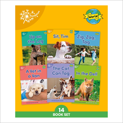 Phonic Books Dandelion World Stages 1-7 (Alphabet Code): Decodable Books for Beginner Readers Sounds of the Alphabet - Phonic Books