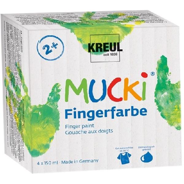 Set 4 acuarele: Finger Paint Mucki